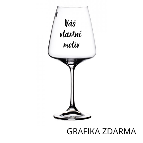 sklenička na víno vlastní motiv gaiahome