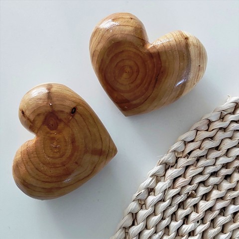 Dřevěné srdce 3D gaiahome