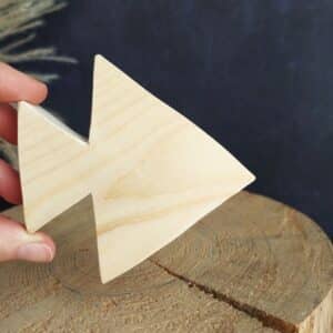 Dřevěné ryby sada 4 ks