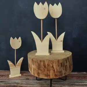 Dřevěný polotovar – tulipán