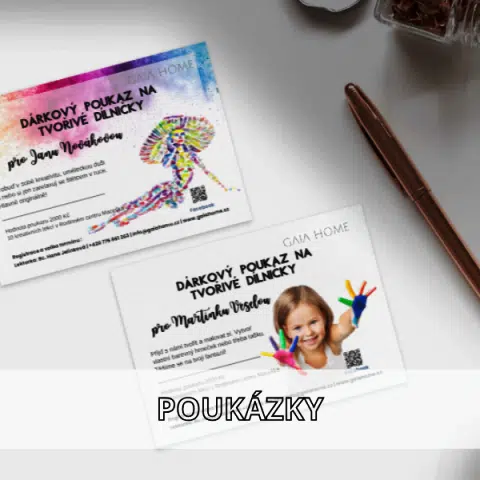 kreativní workshopy poukázky dílničky gaiahome