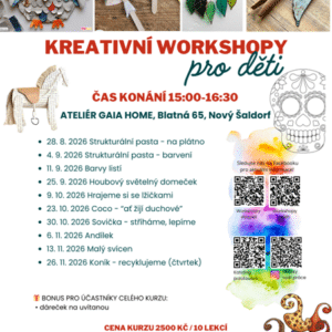 Pravidelné tvořivé dílničky pro děti