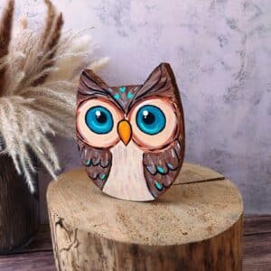 Dřevěná sovička